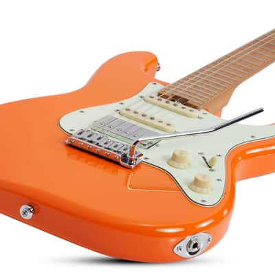 Schecter Nick Johnston Traditional H/S/S Atomic Orange image 2