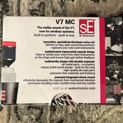 sE Electronics V7 MC Dynamic Vocal Microphone Wireless Capsule image 3