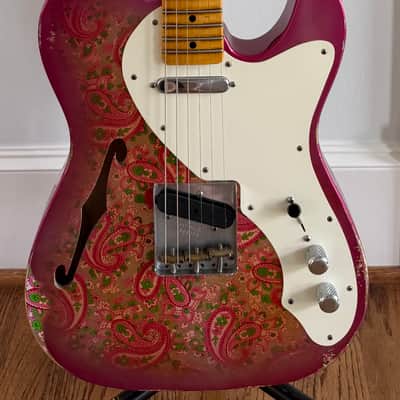 Fender Custom Shop Limited Edition 50’s Thinline Telecaster Relic - Pink Paisley - NAMM Display Model w/ Full Case Candy & COA image 1