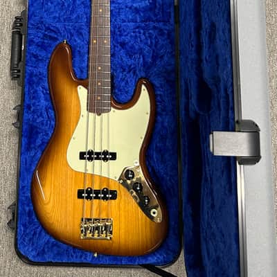 Fender 75th Anniversary Commemorative Jazz Bass (2021) - 2-Color Bourbon Burst #42694 with Original Hard Case image 7