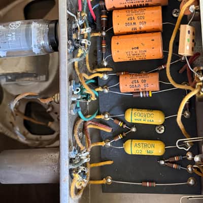 1956 Fender Princeton Tweed 5F2 Narrow Panel 4-Watt 1x8" Guitar Combo Amp image 11