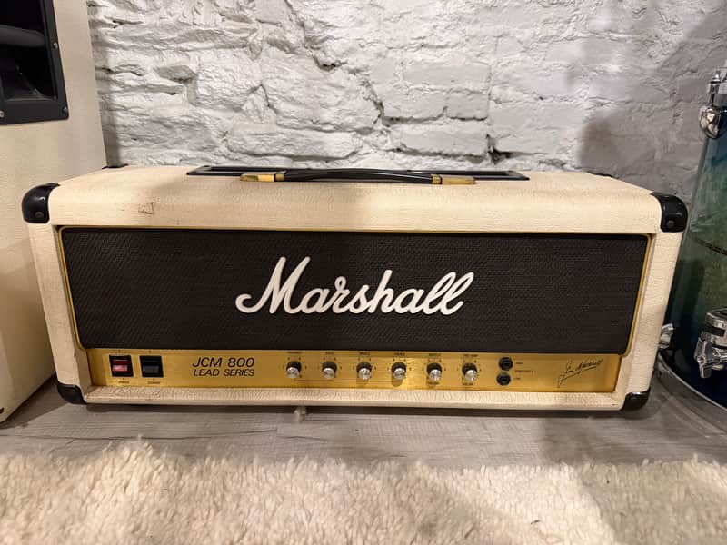Marshall 20th Anniversary JCM800 2203 100 watt 1982 - White image 1