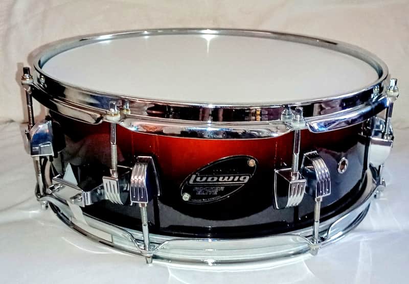 LUDWIG ROCKER ELITE SNARE DRUM - FADE LACQUER - FREE SHIP TO C-USA! image 1
