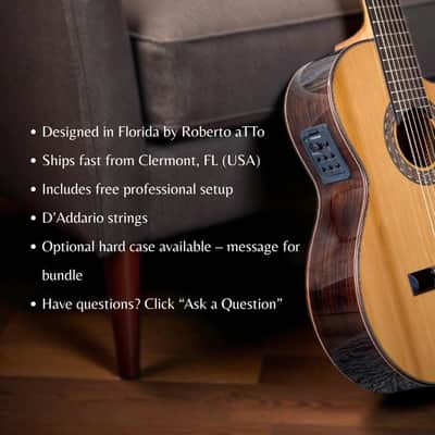 7-String Classical Nylon Guitar – Gayetana A77 | Full Scale 55mm Nut | Jazz / Latin / Extended Range - Spruce image 4