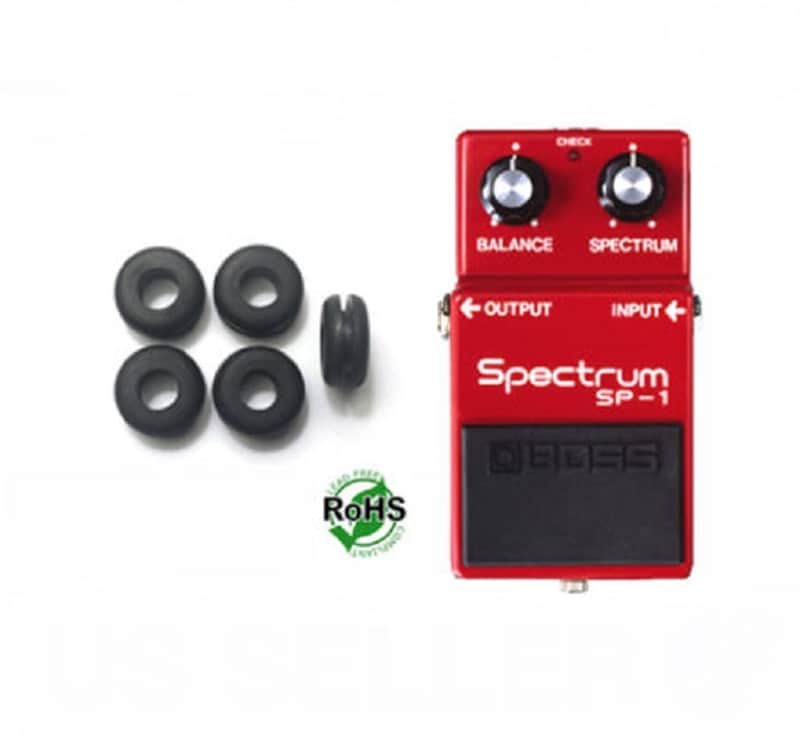 Boss Pedal Survival Kit - 5 Set Upgrade / Replacement Rubber O-Ring Grommets - Red image 1