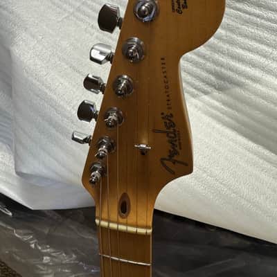 Fender American Series Stratocaster HSS Maple Fretboard 2003 Chrome Silver w/Case image 3