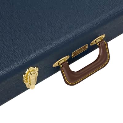 Fender Classic Series Wood Guitar Case - Strat/Tele, Navy Blue image 2