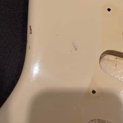 Vintage 1983 Squier Stratocaster Japan White - SQ Series 70s MIJ Body Routed for Kahler 2300 image 8