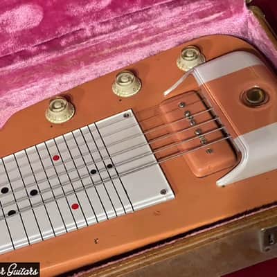 1956 Gibson Century 6 Lap Steel Salmon Pink image 2