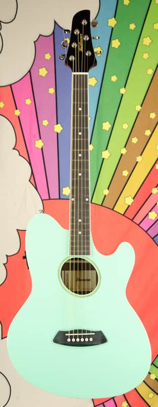 Ibanez Talman TCY10E Acoustic-Electric Guitar, Sea Foam Green (Factory 2nd) image 1