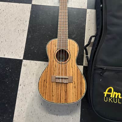 Amahi UK330C Classic Zebrawood Concert Ukulele 2010s - Natural image 3