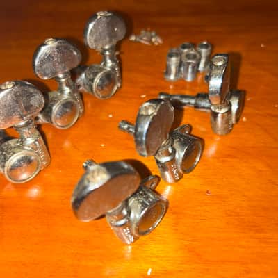 Grover Vintage rotomatic tuning machine set with hardware 70’s - chrome image 4