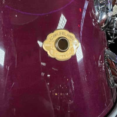 *RARE!* Slingerland StudioKing 3-Piece 12/14/18 Bop Drum Kit Set in Plum Gloss Lacquer w/ Upgraded Die-Cast Hoops image 4