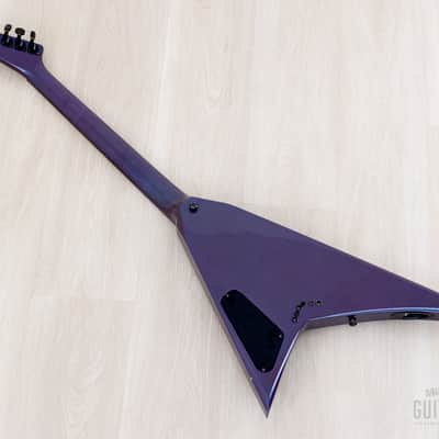 1993 Grover Jackson Randy Rhoads Standard V Blue Purple w/ DiMarzio DP100 Super Distortion image 12