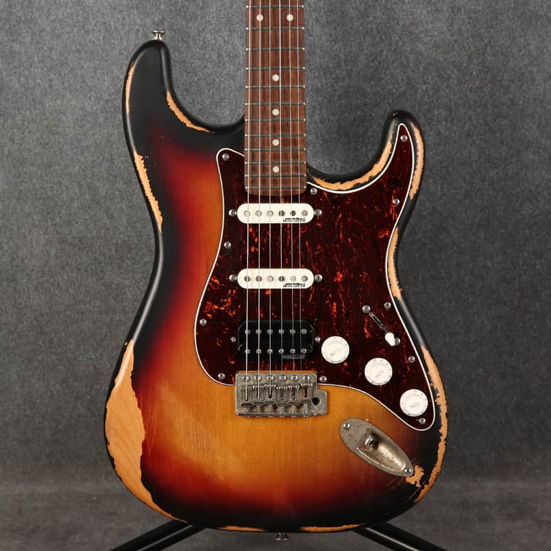 Vintage V6H ICON Electric Guitar - Distressed Tobacco Sunburst - 2nd Hand (166210) image 1