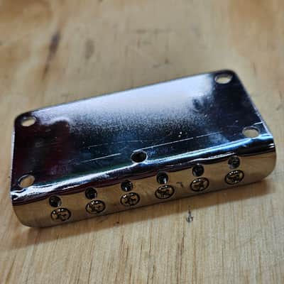 Squier Bridge Chrome, Genuine 2021 Squier Bullet Mustang HH 2020s - Chrome image 5