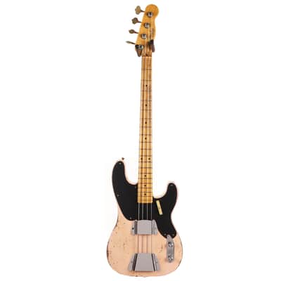 Fender Custom Shop 70th Anniversary 1951 Precision Bass Masterbuilt Andy Hicks Faded Aged Shell Pink image 3