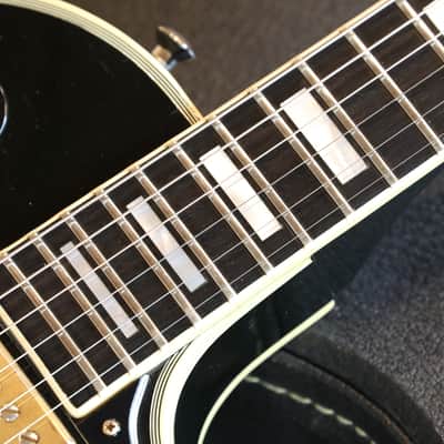 1976 Gibson Les Paul Custom 3-Pickup Black Beauty Electric Guitar Black Ebony + HSC image 8