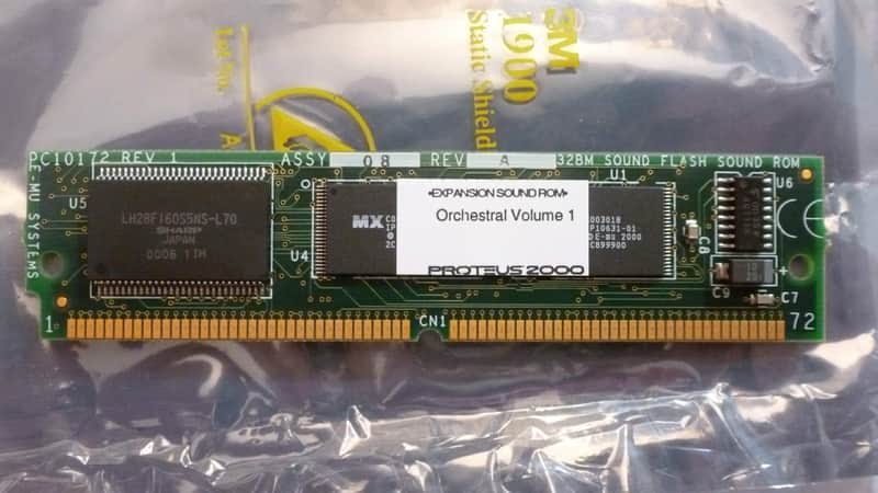 Tested Working E-MU Systems Emu Orchestral Sessions Vol. 1 (Virtuoso Section Strings) Orchestra Volume 1 Expansion Board Sound ROM Card for Proteus 2000-class synths such as P2K P1K XL1 MoPhatt B3 Vintage Pro PK6 XK6 MK6 Ensoniq Halo XL7 MP7 PX7 2500 etc. image 1