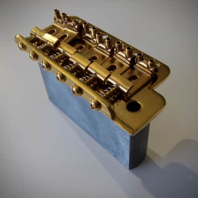 Fender Stratocaster Bridge Vintage Reissue Circa 1990s Gold image 5