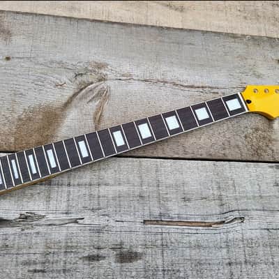 22 Steel Fret Pearloid with Binding rosewood Neck guitar Neck replacement fits OEM Project image 7
