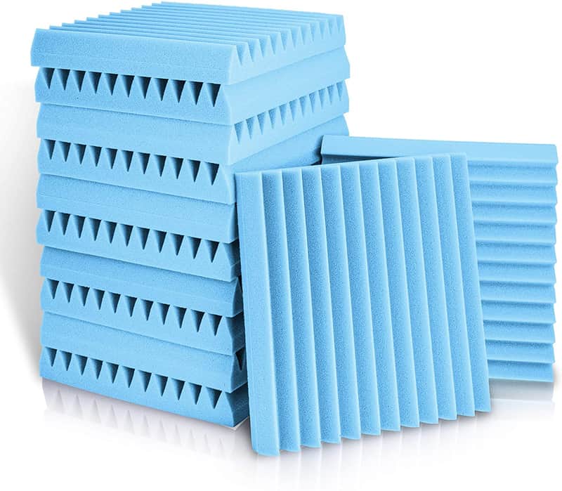 12 PACK Acoustic Foam Panels 2" X 12" X 12" Studio Wedge Tiles Sound Panels Wedges Sound Absorbing image 1