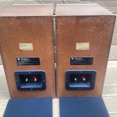 Technics SB 40 vintage Japan made hifi bookshelf stereo speaker system set wood image 16