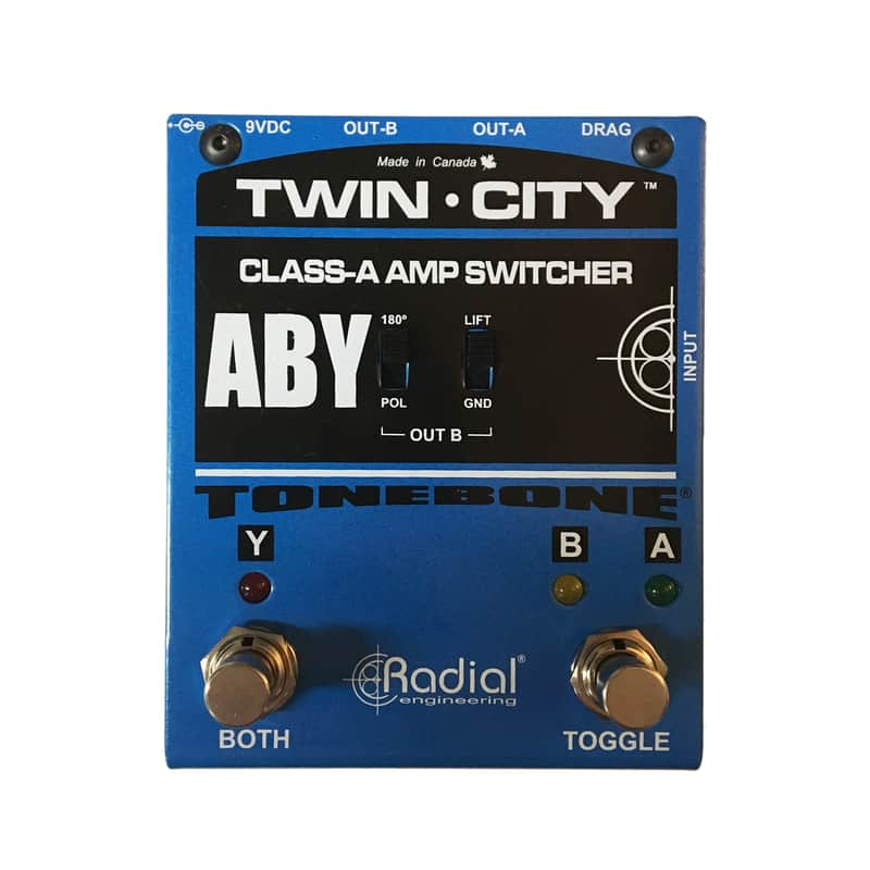 Radial Engineering Tone Bone Twin-City Active ABY Amp Switcher Pedal image 1