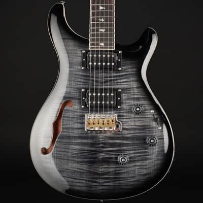 PRS SE Custom 24 Semi-Hollow Piezo in Charcoal Burst #G077552 image 1