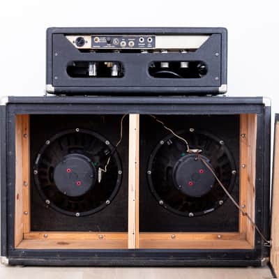 1965 Fender Bassman Black Panel AA165 Pre-CBS Vintage Tube Amp Head & 2x12 Cab w/ Oxford 12T6, FEIC image 8