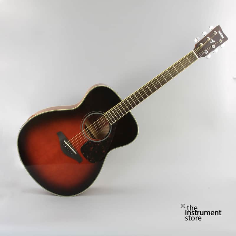 Yamaha FS720S-TBS Solid Spruce Top Folk Acoustic Guitar Tobacco