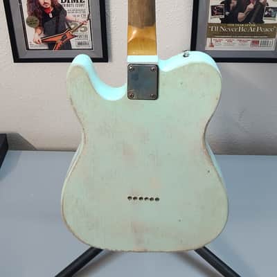 Partscaster Telecaster Relic AWESOME GUITAR! 2020s - Blue Nitro Shellac image 8