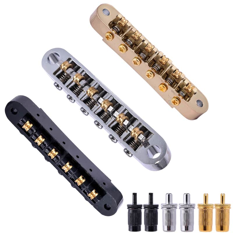 TGP Roller Saddle Bridge Tune-O-Matic Style Suit for Epiphone LP Guitar,price include the import duty for US buyer image 1