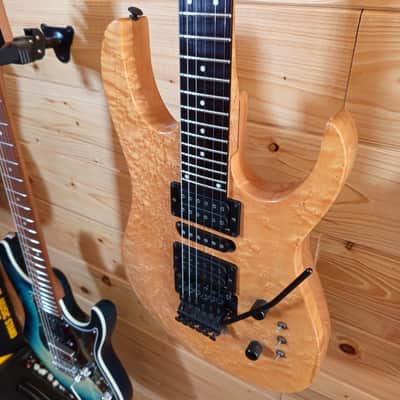 Handcrafted Boutique Electric Guitar – Birdseye Maple Top – Made in Italy (1980s–1990s) image 8