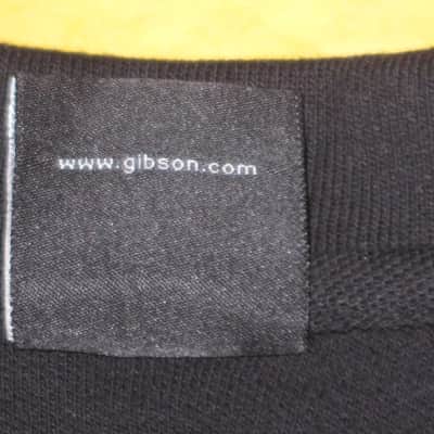 new (old stock) with hang tag (A+) genuine Gibson Black, 100% Cotton, Polo Style Short Sleeve Shirt, size M (medium) Manufacturers Item No: SGGABLMPOLOMD from the 2010s (but it is new) UPC # 711106561400 image 9