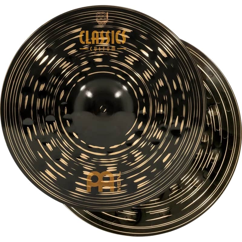 Meinl Classics Custom Dark hi-hat cymbals 15in image 1