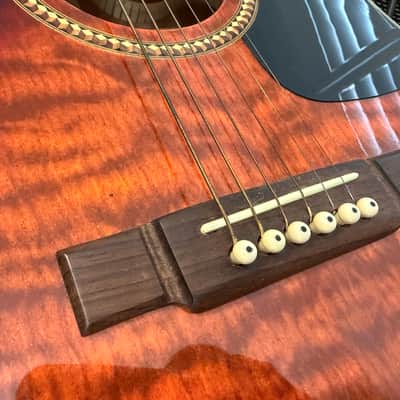 Washburn D10CE QSB 2006 - Quilt Sunburst (QSB) image 1