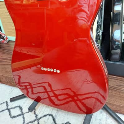 iFusion® Tributer® Metal TM-FIRE Left Handed Telecaster Style Electric Guitar - Metallic Red image 10