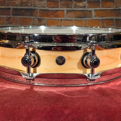 DW Collector's Series Maple Pi 3.14x14" Snare Drum Natural image 10