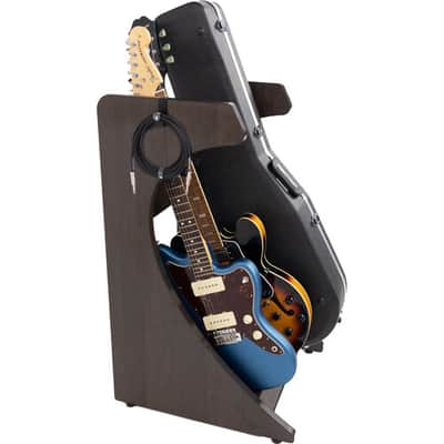 Gator Frameworks Elite Series 3 to 4-Space Guitar & Instrument Case Combo Rack Dark Walnut Brown Finish image 10