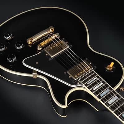 2021 Gibson Custom Shop Historic '57 Les Paul Custom Black Beauty Reissue - Ebony VOS | USA Vintage Long Neck Tenon No Weight Relief 4.18kg | CoA OHSC image 9
