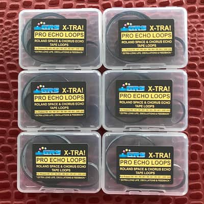 6 Roland Space Echo Tape Loops,  Standard 1 Meter Length, GRS X-TRA Brand, X-TRA Long Life, TL1m