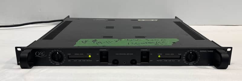 QSC Vintage model 3200 Serie-III Studio standard true dual mono professional power amplifier.(No fan) image 1