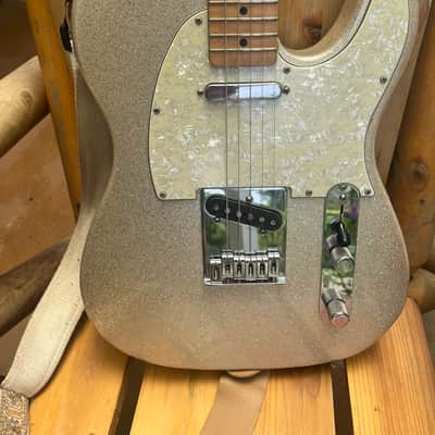 Partscaster Tele copy 1990’s - Silver/Gold Sparkle image 7