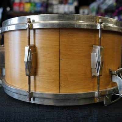 1940 Ludwig & Ludwig USA Chicago 6.5x14" Maple/Poplar Snare Drum - Satin Natural Maple image 14