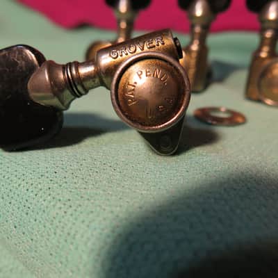 RARE vintage 1963 Grover Pat Pend nickel tuners for Gibson Les Paul es 335 175 sg flying v 330 image 6