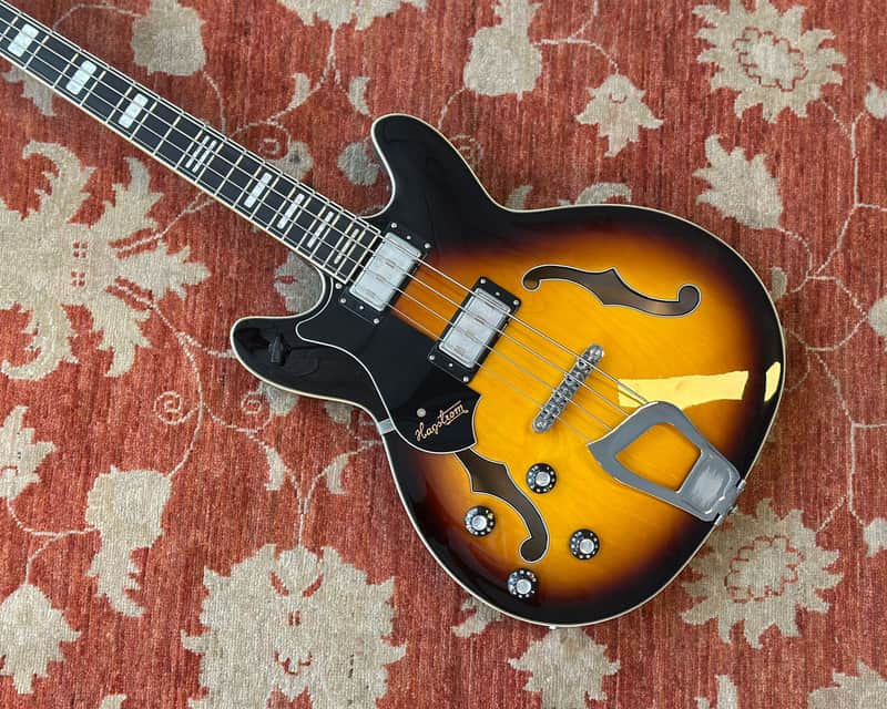 Hagstrom Viking Hollowbody Bass - LEFTY image 1