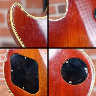 Gibson Les Paul Custom Plain Maple Top Cherry Sunburst 1975 w/OHSC (Refret/Mods) image 15