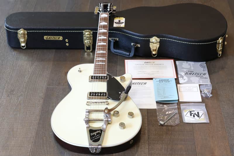 Unplayed! 2020 Gretsch G6128TDS-PE-LIV Player’s Edition Jet Lotus Ivory DS w/ Bigsby + COA OHSC image 1
