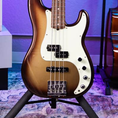 Fender American Ultra Precision Bass with Rosewood Fretboard 2023 - Mocha Burst image 2